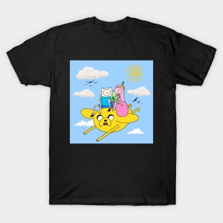 adventure time-jake, finn and princes T-Shirt